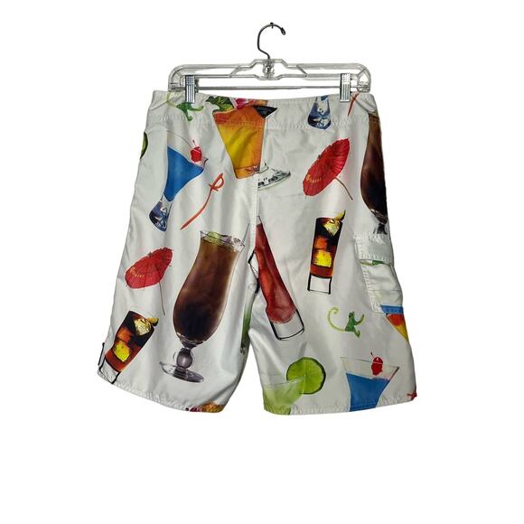 O’Neill Mens Board Shorts Built-in bottle opener Bathing Suit Cocktails 31" - Picture 2 of 11